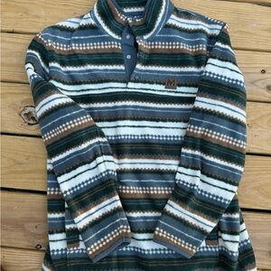 Striped Green and Brown Men's Sweater